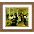 thumbnail image 1 of Portrait in a New Orleans Cotton Office 2x Matted 32x28 Large Gold Ornate Framed Art Print by Degas, Edgar, 1 of 2