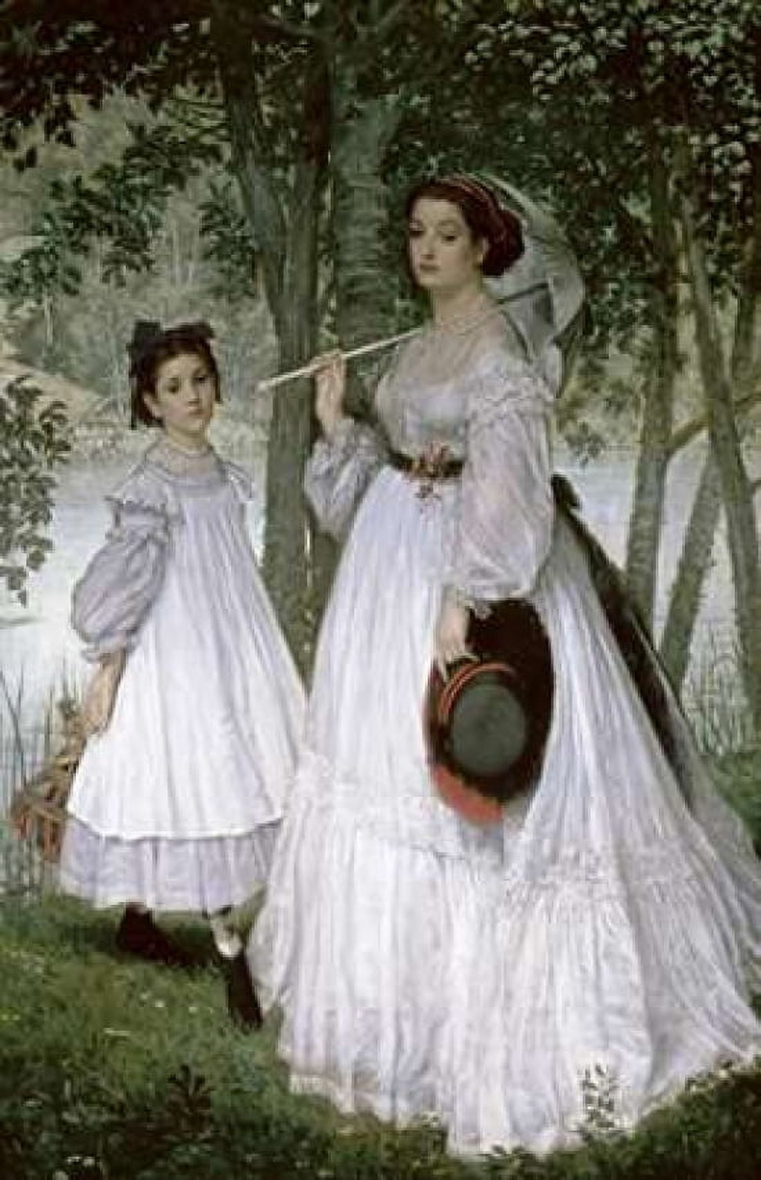 Portrait in a Park Canvas Art - James Jacques Tissot (12 x 18)