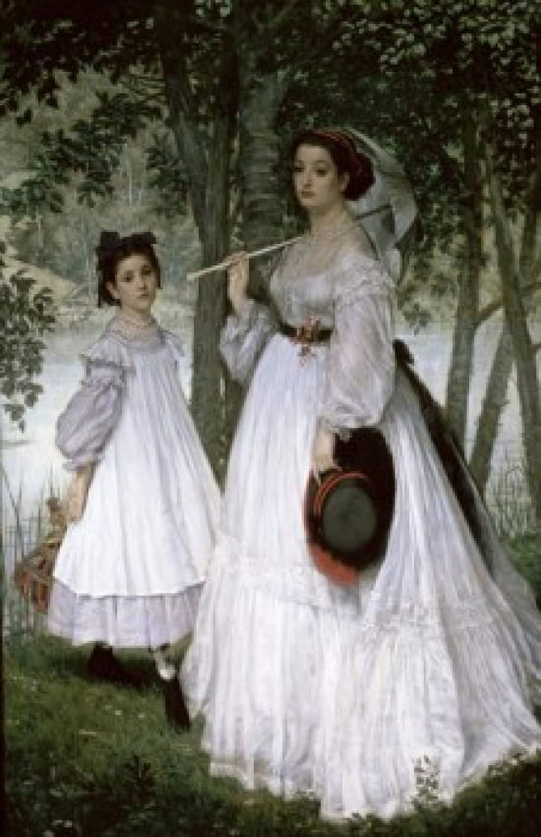 Portrait in a Park (Portrait dans un Parc James J Tissot 1836-1902French Muse dOrsay Paris Canvas Art - James J Tissot (18 x 24)