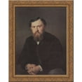 thumbnail image 1 of Portrait of A. A. Borisov 20x24 Gold Ornate Wood Framed Canvas Art by Perov, Vasily, 1 of 2