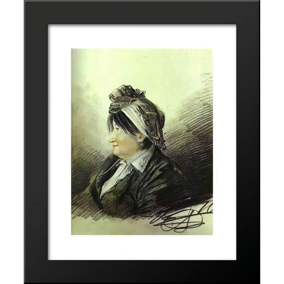 Portrait of A. M. Lanskaya 20x24 Framed Art Print by Orlowski, Alexander
