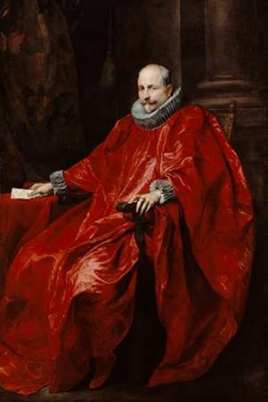 Portrait of Agostino Pallavicini Canvas Art - Anthony Van Dyck (12 x 18)