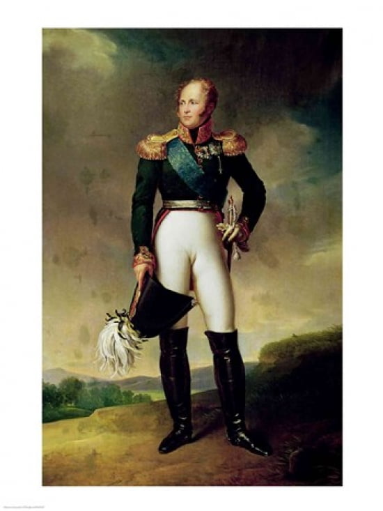 Portrait of Alexander I Canvas Art - Francois Gerard (18 x 24)