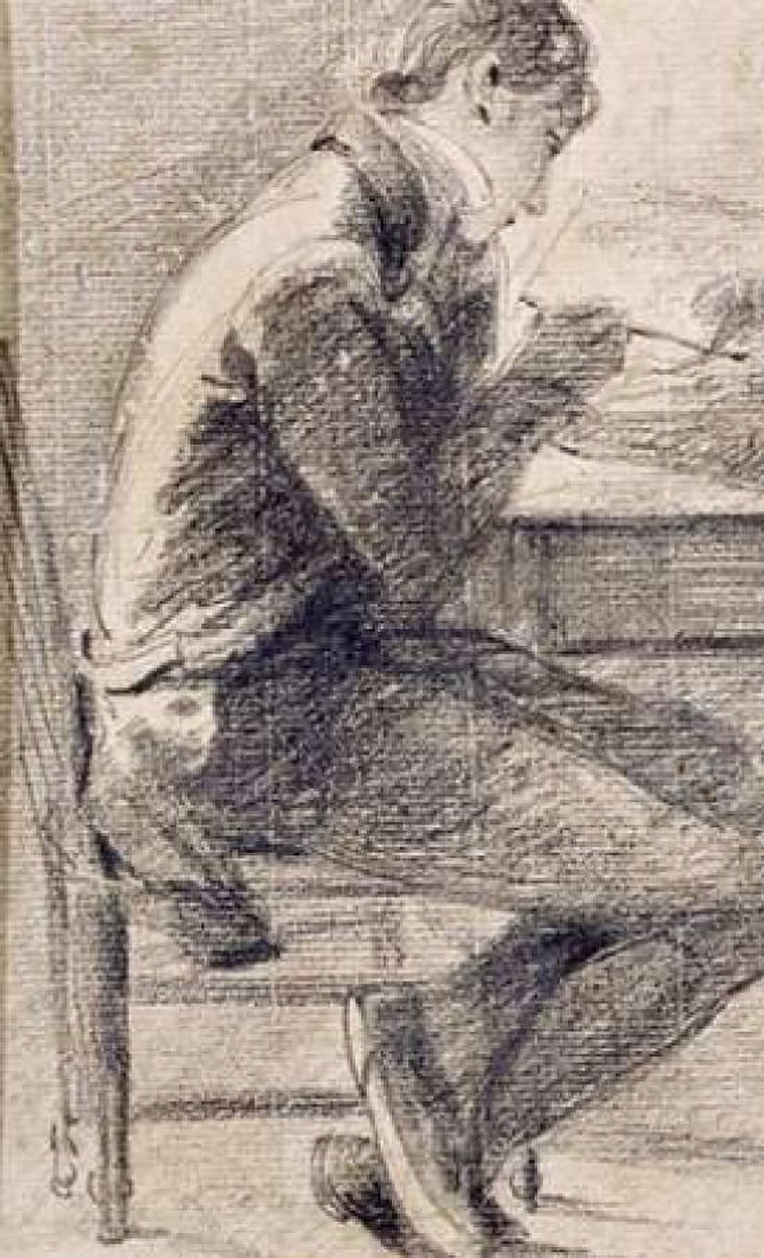 Portrait of An Artist Sketching Canvas Art - John Constable (24 x 36)