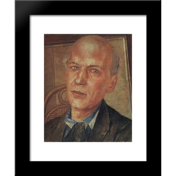 Portrait of Andrei Bely 20x24 Framed Art Print by Petrov-Vodkin, Kuzma