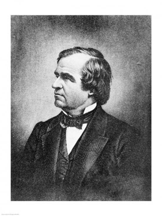 Portrait of Andrew Johnson Canvas Art - (24 x 36)