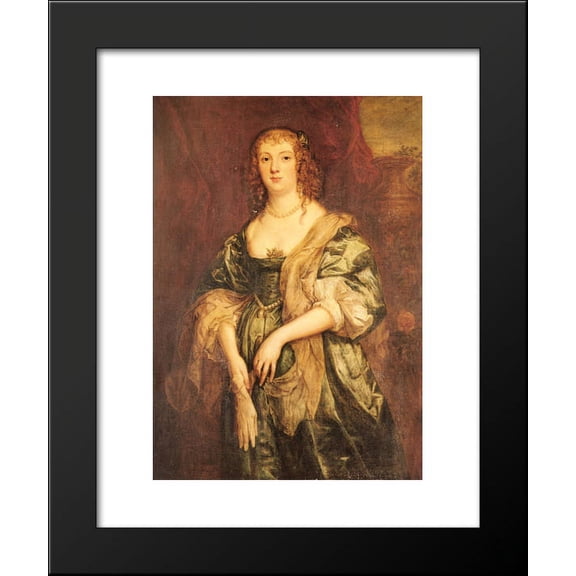 Portrait of Anne Carr, Countess of Bedford 20x24 Framed Art Print by Anthony van Dyck
