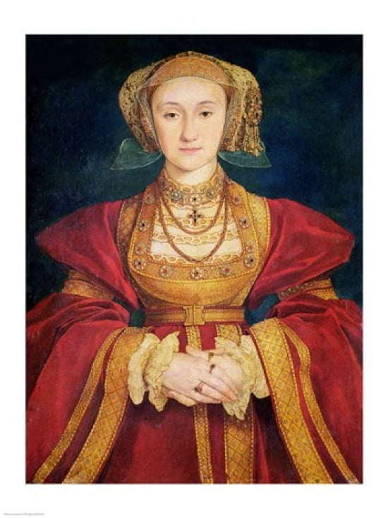 Portrait of Anne of Cleves Canvas Art - Hans Holbein (18 x 24)