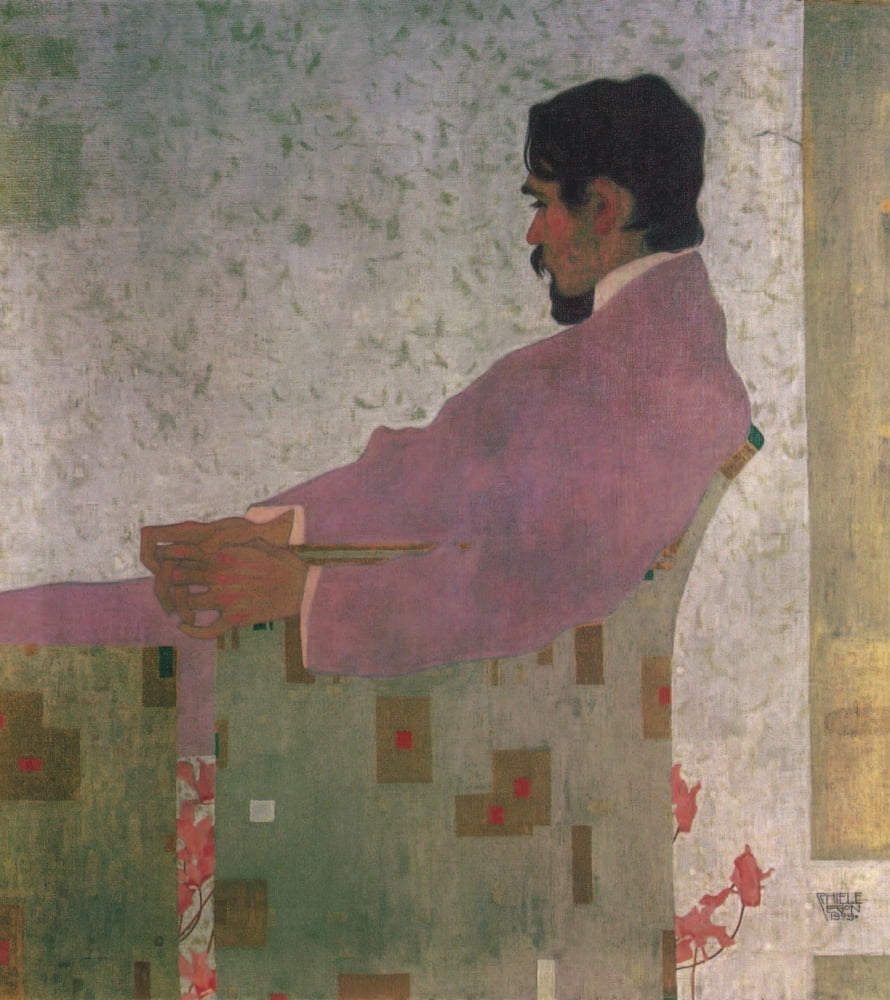 Portrait of Anton Peschka 1909 Canvas Art - Egon Schiele (18 x 24)