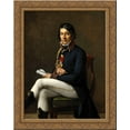 thumbnail image 1 of Portrait of Baron Larrey 24x20 Gold Ornate Wood Framed Canvas Art by Marie-Guillemine Benoist, 1 of 2