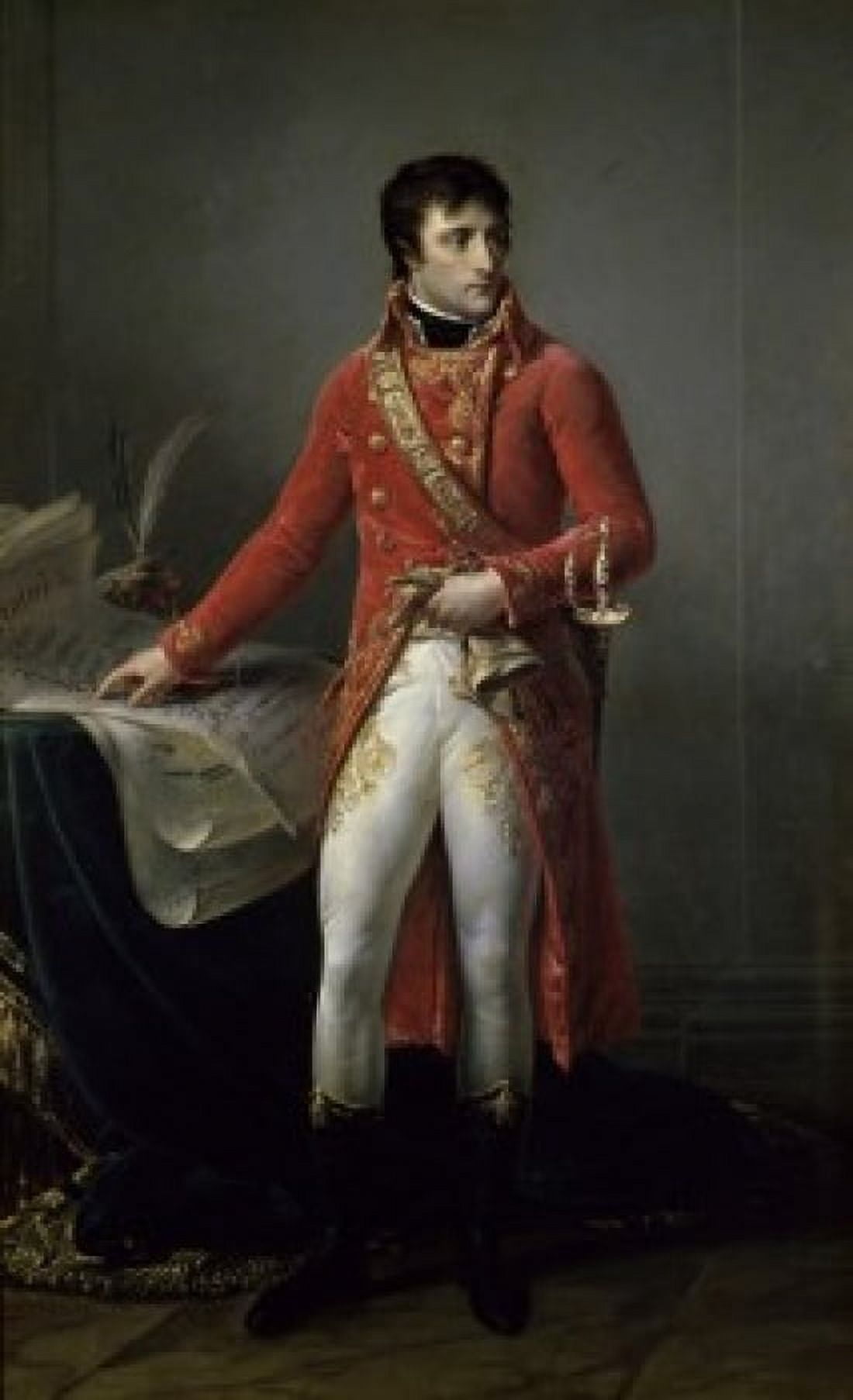 Portrait of Bonaparte Baron Antoine Jean Gros (1771-1835French) Canvas Art - Baron Antoine Jean Gros (24 x 36)