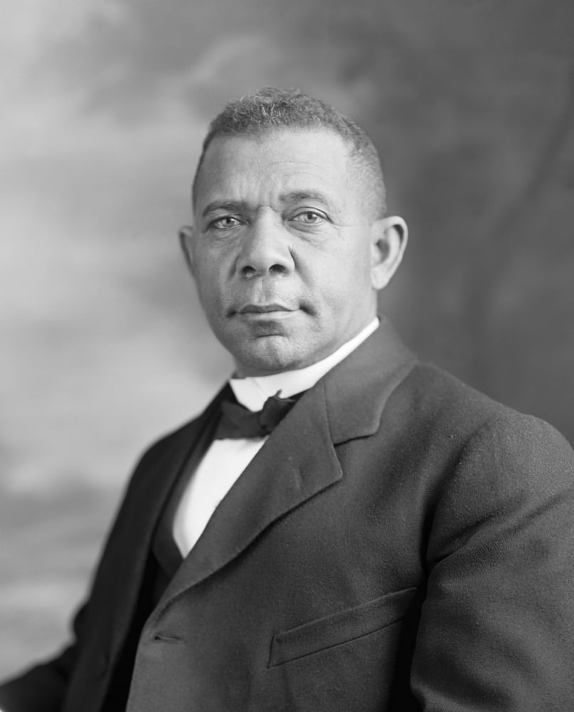 Portrait of Booker T Washington Canvas Art - John ParrotStocktrek Images (13 x 16)