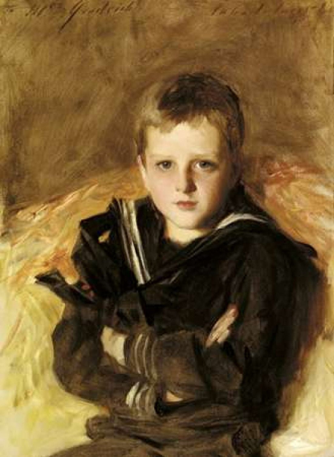 Portrait of Caspar Goodrich Canvas Art - John Singer Sargent (18 x 24)