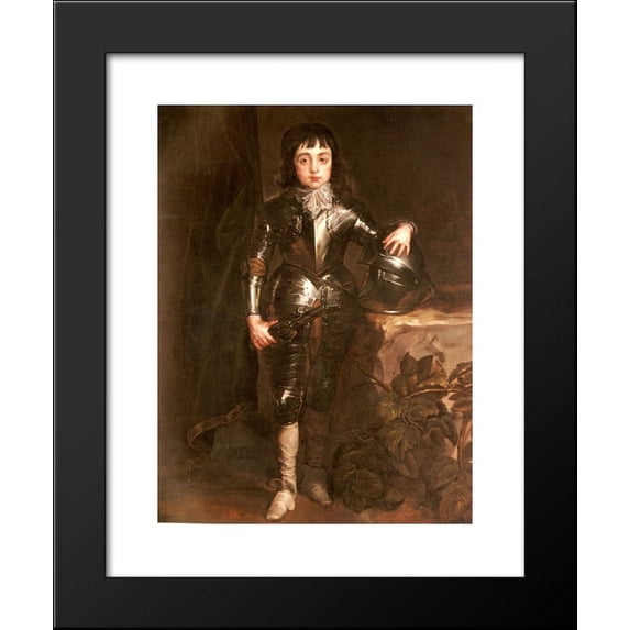Portrait of Charles II When Prince of Wales 20x24 Framed Art Print by Anthony van Dyck
