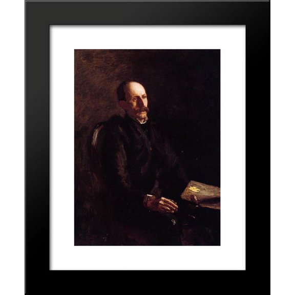 Portrait of Charles Linford, the Artist 20x24 Framed Art Print by Thomas Eakins