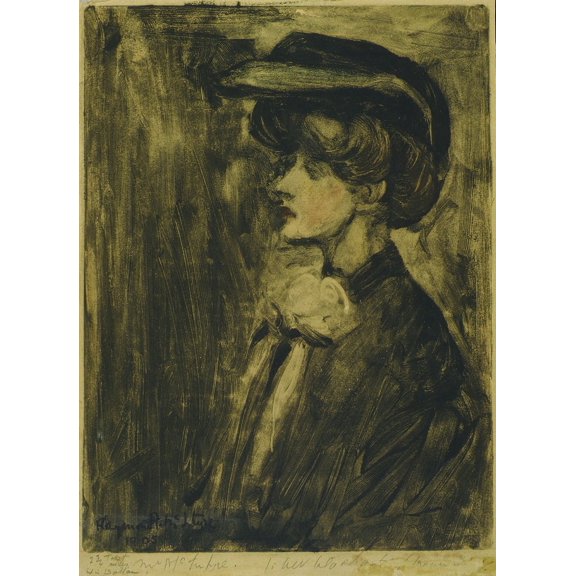 Portrait of Constance McIntyre (1905) Poster Print by Raymond McIntyre (24 x 36)