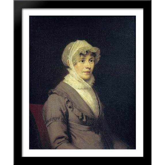 Portrait of Countess Ekaterina Petrovna Rostopchina 28x34 Large Black Wood Framed Print Art by Orest Kiprensky