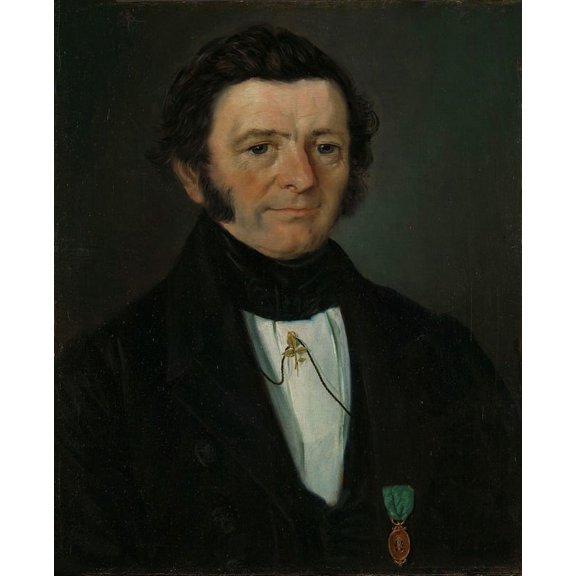 Portrait of County Court Judge Andreas Boghart Richter (1845) Poster Print by Matthias Stoltenberg (24 x 36)