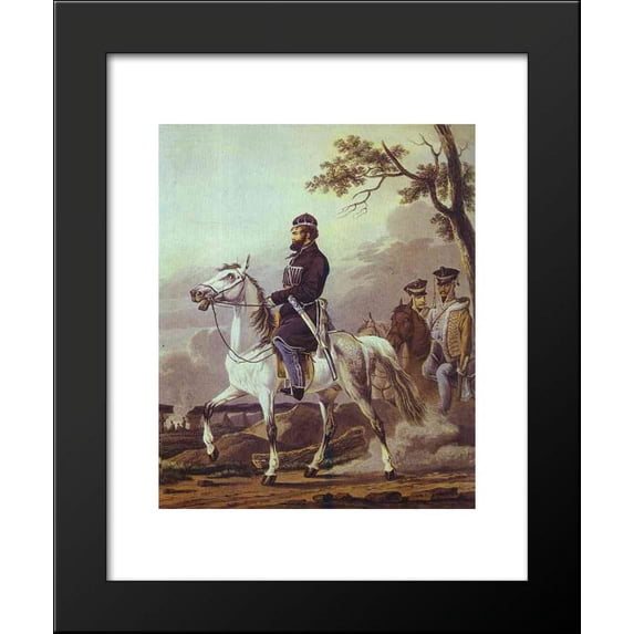 Portrait of Denis Davydov 20x24 Framed Art Print by Orlowski, Alexander