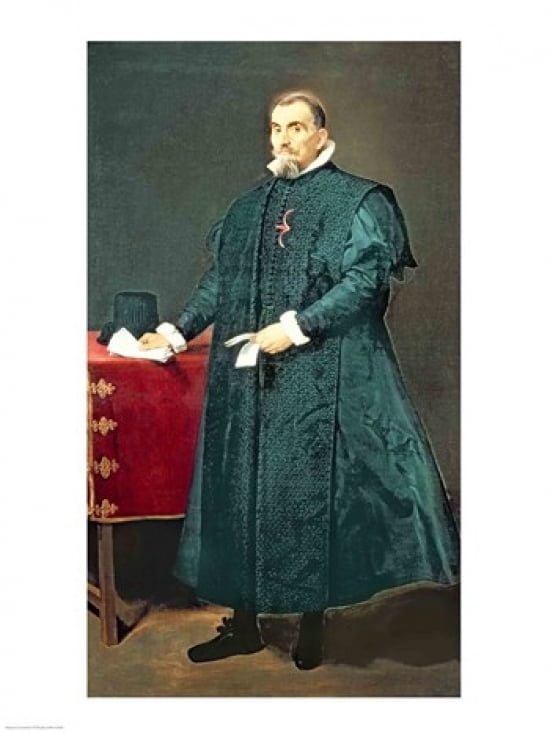 Portrait of Don Diego de Corral y Arellano Canvas Art - Diego Velazquez (24 x 36)