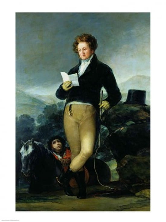 Portrait of Don Francisco de Borja Tellez Giron Canvas Art - Francisco De Goya (18 x 24)