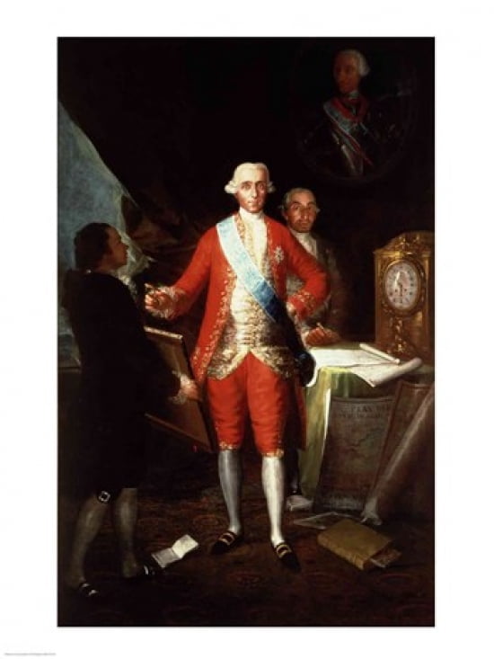 Portrait of Don Jose Monino y Redondo I Canvas Art - Francisco De Goya (18 x 24)