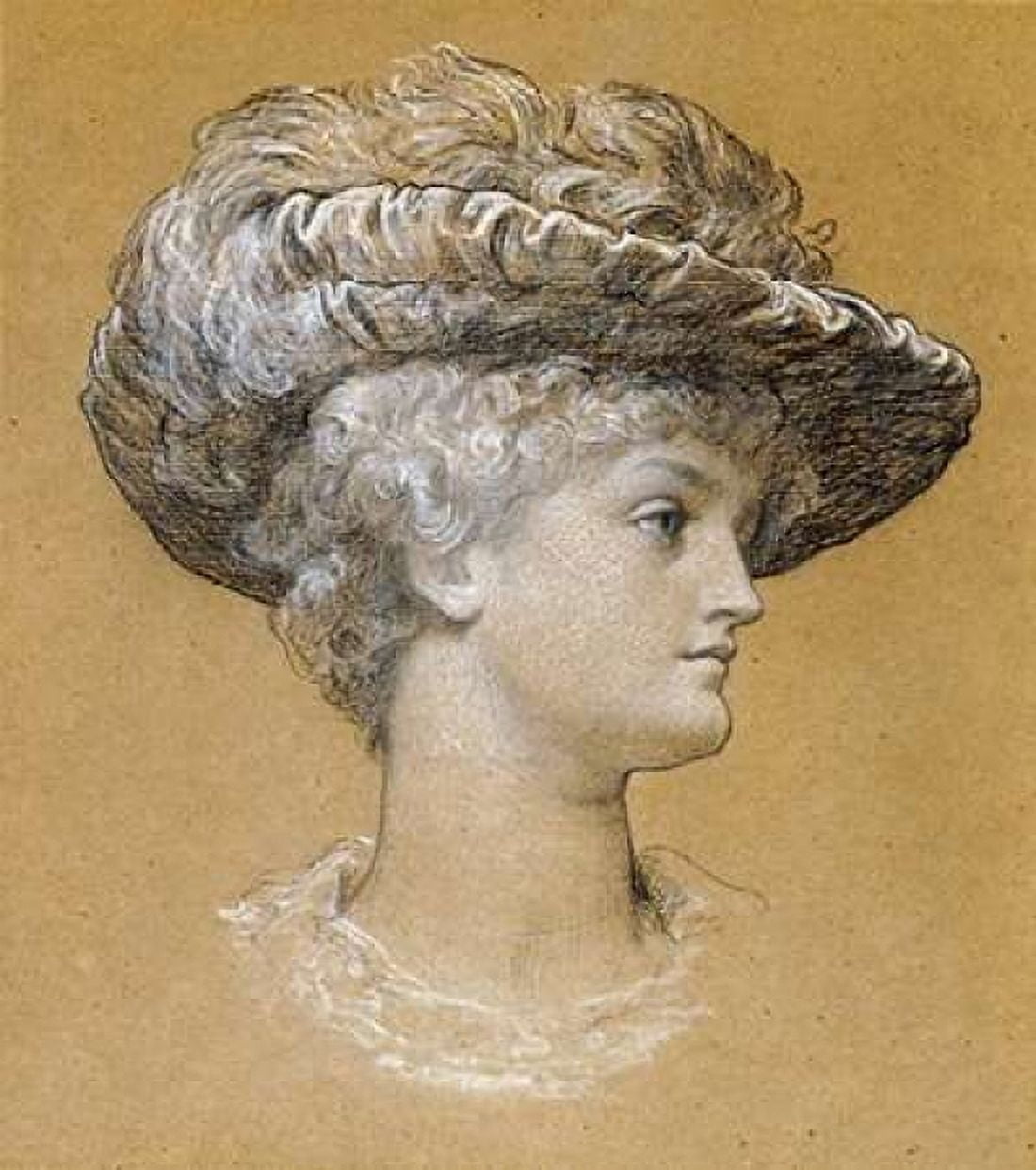 Portrait of Dorothy Dene Canvas Art - Lord Frederick Leighton (24 x 24)