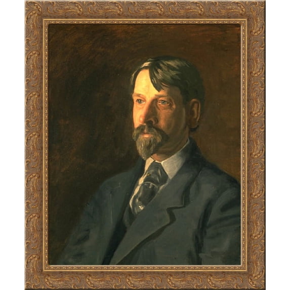 Portrait of Dr. Albert C Getchell 24x20 Gold Ornate Wood Framed Canvas Art by Thomas Eakins