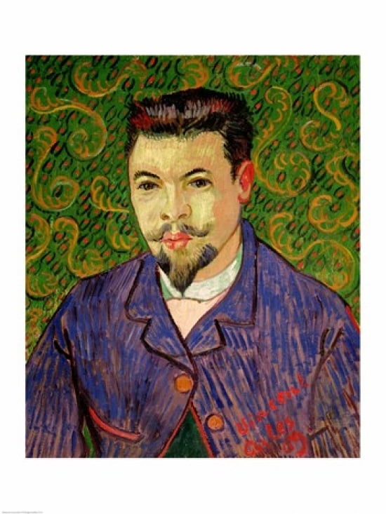 Portrait of Dr Felix Rey 1889 Canvas Art - Vincent Van Gogh (18 x 24)