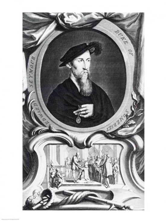 Portrait of Edward Seymour 1536 Detail Canvas Art - Hans Holbein (24 x 36)