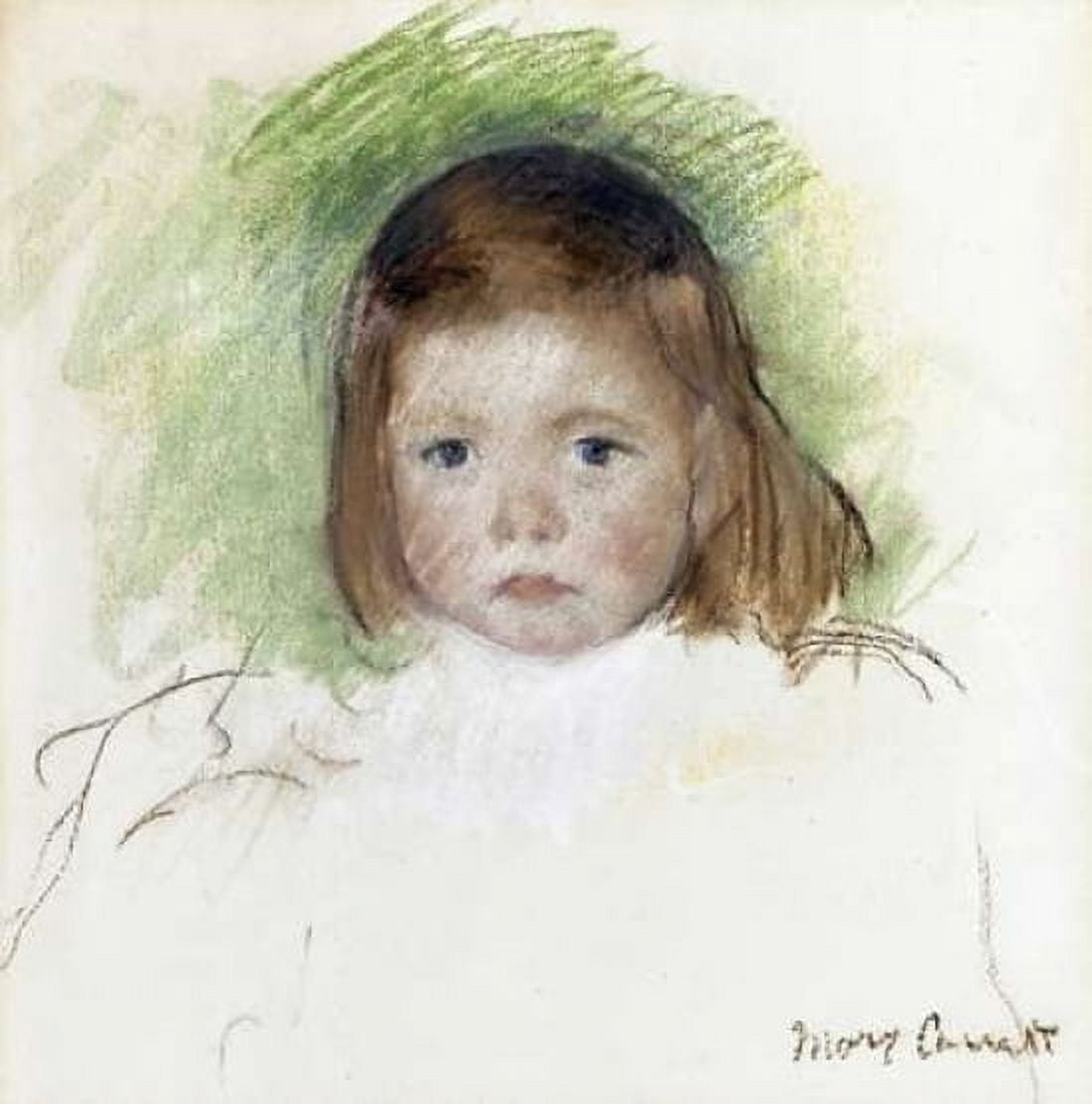 Portrait of Ellen Mary Cassatt Canvas Art - Mary Cassatt (24 x 24)