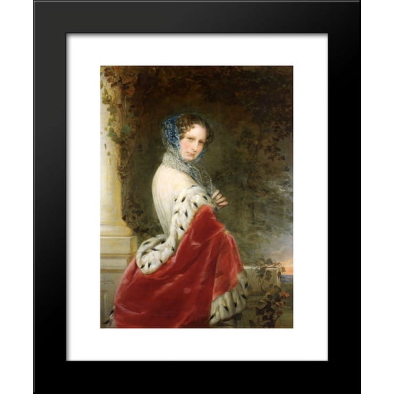 Portrait of Empress Alexandra Fyodorovna (Charlotte of Prussia) 20x24 Framed Art Print by Christina Robertson