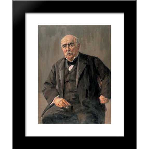Portrait of Eugen Gutmann 20x24 Framed Art Print by Max Liebermann