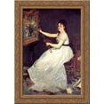 thumbnail image 1 of Portrait of Eva Gonzal?s 19x24 Gold Ornate Wood Framed Canvas Art by Manet, Eduard, 1 of 2