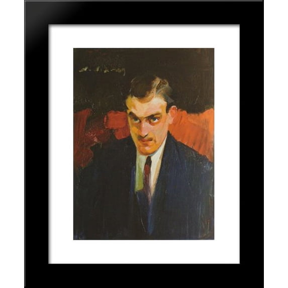 Portrait of F.D 20x24 Framed Art Print by Nikolaos Lytras