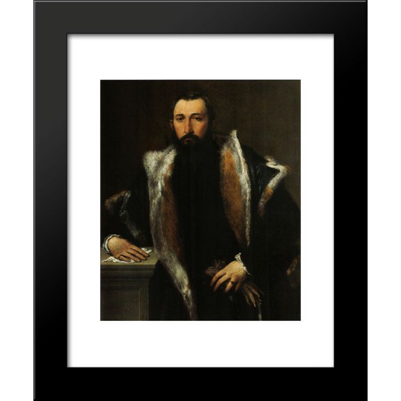 Portrait of Febo da Brescia 20x24 Framed Art Print by Lorenzo Lotto