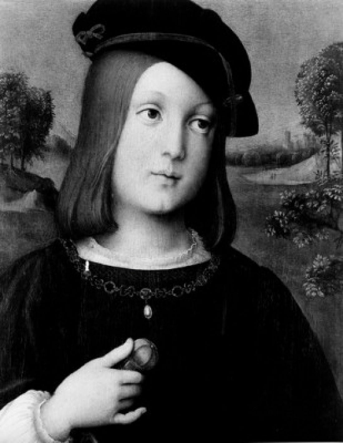 Portrait of Federigo Gonzaga by Francesco Francia tempera on wood (1500-1540) Canvas Art - Francesco Francia (24 x 36)