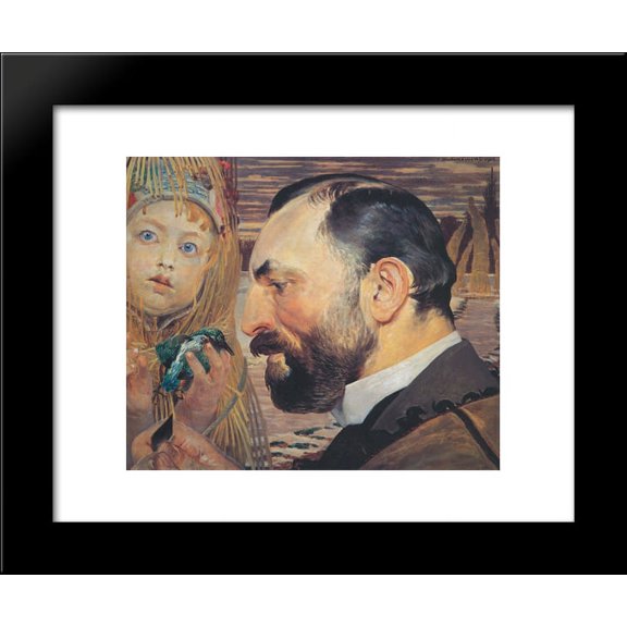 Portrait of Feliks Jasienski 20x24 Framed Art Print by Malczewski, Jacek