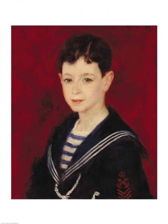 Portrait of Fernand Halphen Canvas Art - Pierre-Auguste Renoir (24 x 36)