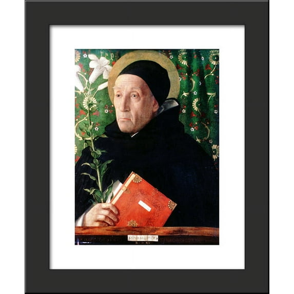 Portrait of Fra Theodoro da Urbino 20x24 Framed Art Print by Bellini, Giovanni
