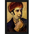 thumbnail image 1 of Portrait of Franz Marc 28x40 Large Black Ornate Wood Framed Canvas Art by August Macke, 1 of 2