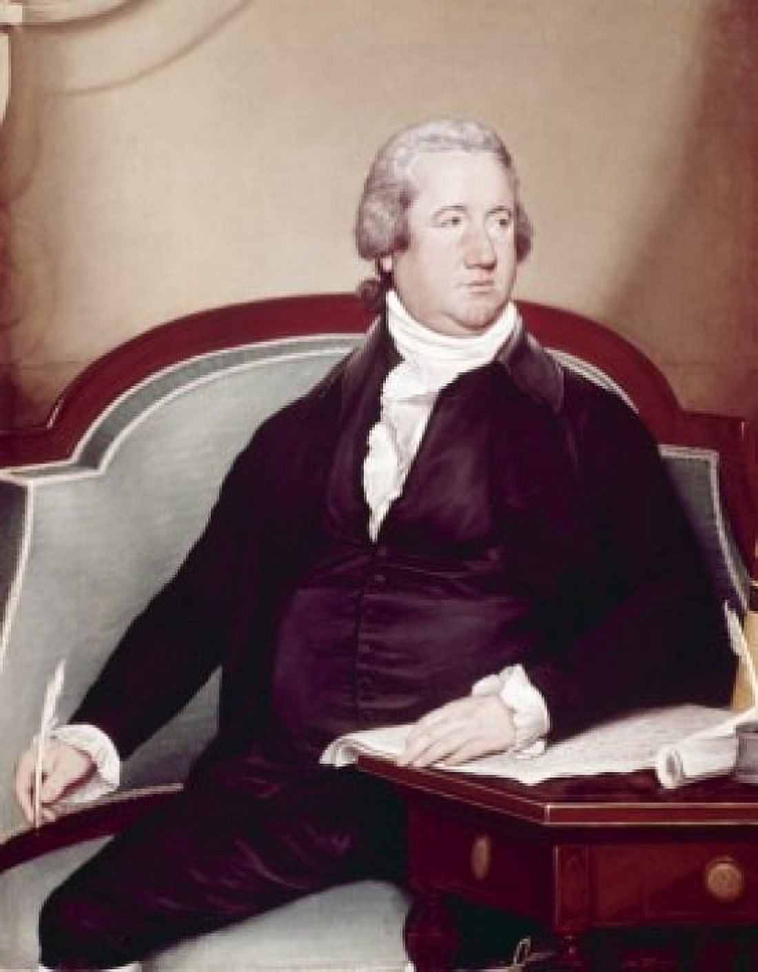 Portrait of Frederick AC Muhlenberg by Joseph Wright oil on canvas (1734-1797) 1790 Canvas Art - Joseph Wright (18 x 24)