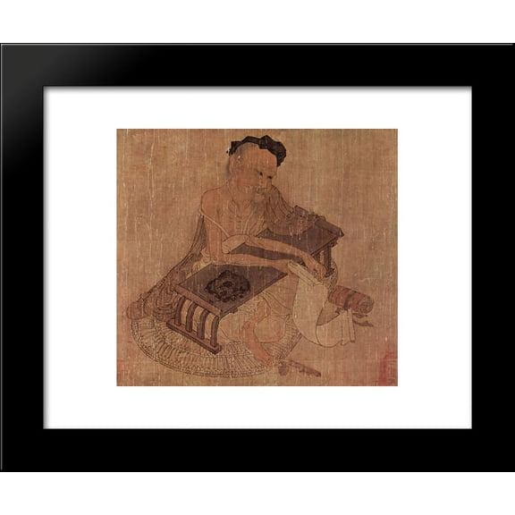 Portrait of Fu Sheng 20x24 Framed Art Print by Wang Wei