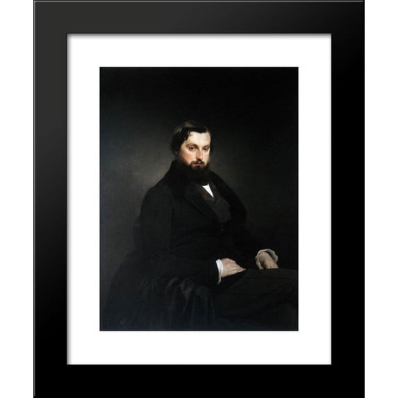 Portrait of Gian Giacomo Poldi Pezzoli 20x24 Framed Art Print by Francesco Hayez