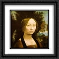 thumbnail image 1 of Portrait of Ginevra Benci 2x Matted 28x28 Large Black Ornate Framed Art Print by Da Vinci, Leonardo, 1 of 2