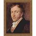 thumbnail image 1 of Portrait of Giuseppe Roberti 28x34 Large Gold Ornate Wood Framed Canvas Art by Francesco Hayez, 1 of 2