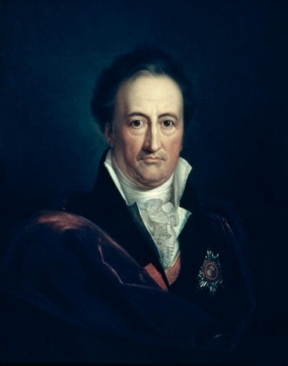 Portrait of Goethe by Gerhard von Kugelgen 1772-1820 Canvas Art - Gerhard von Kugelgen (24 x 36)