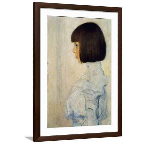 Art.com Portrait of Helene Klimt, 1898 Giclee Print by Gustav Klimt, Brown Frame Wall Art, 32" x 44"