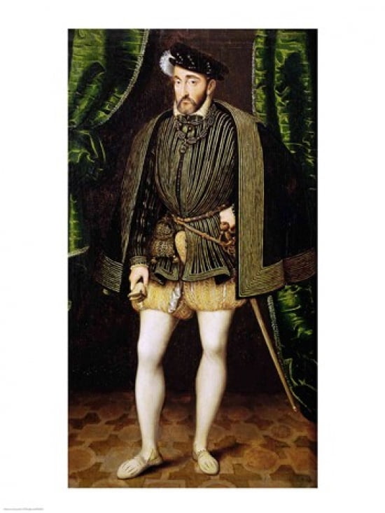 Portrait of Henri II Canvas Art - Francois Clouet (18 x 24)