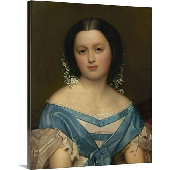 Portrait of Henriette Mayer van den Bergh by Jozef Van Lerius Canvas